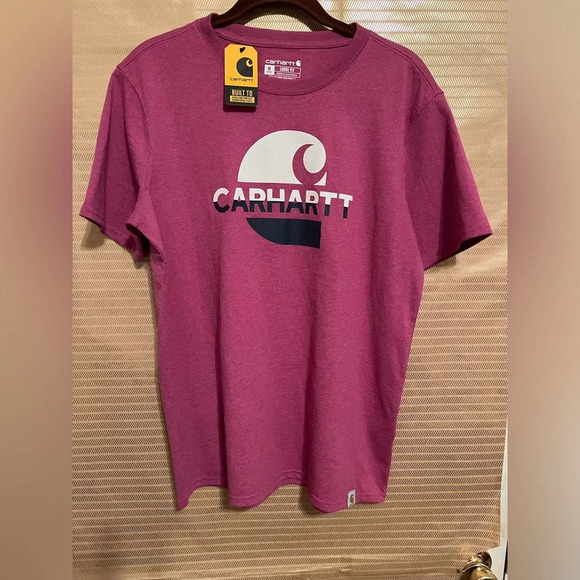 CARHARTT~TEE~PINK~NWT~M~8-10 - Picture 1 of 5